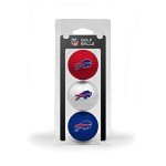 Team Golf NFL Buffalo Bills 3 Golf Ball Pack Regulation Size Golf Balls, 3 Pack, Full Color Durable Team Imprint
