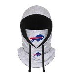 FOCO Buffalo Bills NFL Heather Gray Drawstring Hooded Gaiter Scarf
