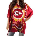 Littlearth Kansas City Chiefs NFL Sheer Caftan with Flower Design