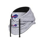 FOCO Buffalo Bills NFL Heather Gray Drawstring Hooded Gaiter Scarf