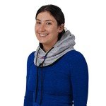 FOCO Buffalo Bills NFL Heather Gray Drawstring Hooded Gaiter Scarf