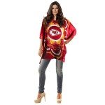 Littlearth Kansas City Chiefs NFL Sheer Caftan with Flower Design