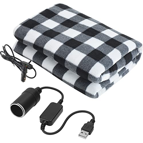 Heated Fleece Car Blanket with Temperature Controller