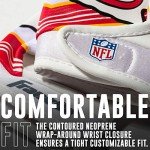 Franklin Sports Kansas City Chiefs Youth Football - Receiver Gloves for Kids - NFL Team Logos and Silicone Palm - Youth S/XS Pair