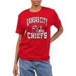 Junk Food Clothing x NFL - Kansas City Chiefs - Team Helmet - Unisex Adult Short Sleeve Fan T-Shirt for Men and Women - Size 3X-Large