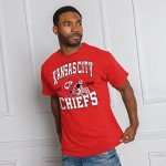 Junk Food Clothing x NFL - Kansas City Chiefs - Team Helmet - Unisex Adult Short Sleeve Fan T-Shirt for Men and Women - Size 3X-Large