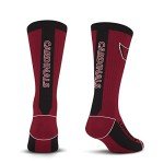 For Bare Feet NFL ARIZONA CARDINALS MVP Crew Sock Team Color Large