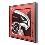 YouTheFan NFL Atlanta Falcons 3D Logo Series Wall Art - 12x12
