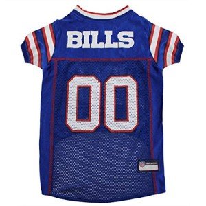 Pets First Buffalo Bills Dog Jersey, X-Large, Buffalo Bills Colors, Poly-mesh and Satin, Pull On, NFL Jerseys, Unisex, Breathable, for All Breed Sizes