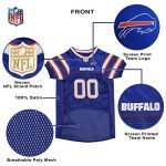 Pets First Buffalo Bills Dog Jersey, X-Large, Buffalo Bills Colors, Poly-mesh and Satin, Pull On, NFL Jerseys, Unisex, Breathable, for All Breed Sizes