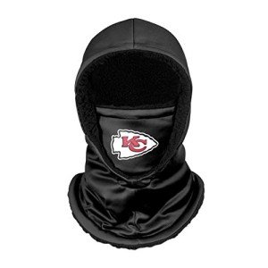 FOCO Kansas City Chiefs NFL Black Hooded Gaiter, adult (SVNFGRHDSN)