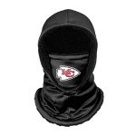 FOCO Kansas City Chiefs NFL Black Hooded Gaiter, adult (SVNFGRHDSN)