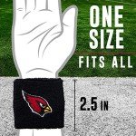 Franklin Sports unisex Wristbands Franklin Sports NFL Arizona Cardinals Embroidered Wristbands, Team Specific, OSFM US