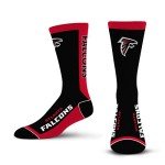 For Bare Feet NFL ATLANTA FALCONS MVP Crew Sock Team Color Large