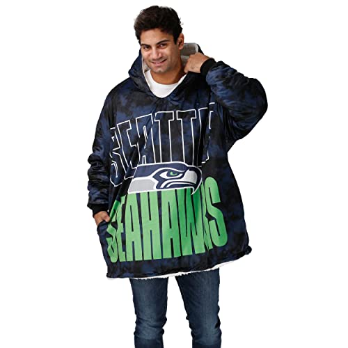 NFL Team Reversible Oversized Sherpa Hoodie Sweatshirt