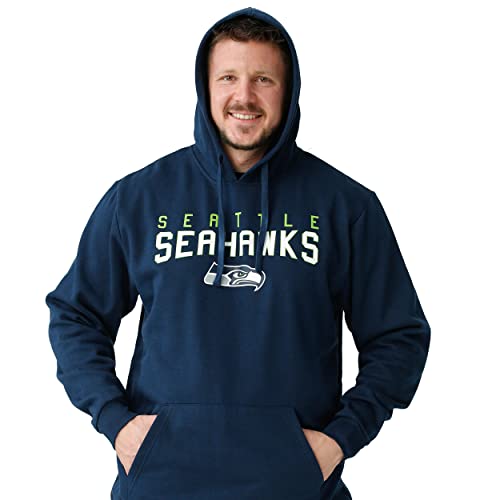NFL Men's Solid Basic Hoodie - Size Large