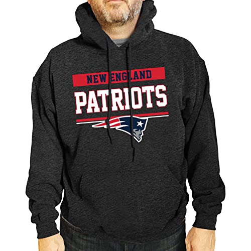 New England Patriots Charcoal Gameday Hooded Sweatshirt