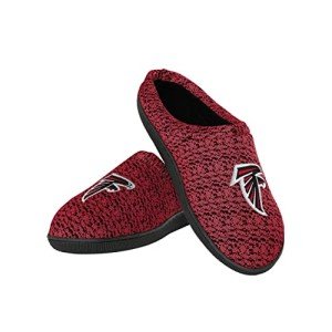 FOCO NFL Atlanta Falcons Men's Poly Knit Cup Sole Slipper, Team Color, Medium (9-10)