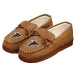 FOCO Atlanta Falcons NFL Mens Team Logo Moccasin Slippers - L