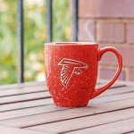 Rico Industries NFL Football Atlanta Falcons Primary 16 oz Team Color Laser Engraved Ceramic Coffee Mug