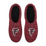 FOCO NFL Atlanta Falcons Men's Poly Knit Cup Sole Slipper, Team Color, Medium (9-10)