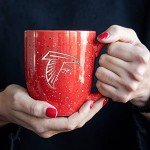 Rico Industries NFL Football Atlanta Falcons Primary 16 oz Team Color Laser Engraved Ceramic Coffee Mug