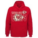 Outerstuff NFL Kids Youth 8-20 Official Team Color Game Day Touchdown Performance Primary Logo Long Sleeve Pullover Hoodie (Kansas City Chiefs Red, 14-16)
