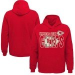 Outerstuff NFL Kids Youth 8-20 Official Team Color Game Day Touchdown Performance Primary Logo Long Sleeve Pullover Hoodie (Kansas City Chiefs Red, 14-16)
