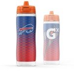 Gatorade Gx NFL Non-Slip Squeeze Bottles, 30 fl oz, Gx Hydration System