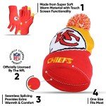 Ultra Game Standard END Zone HAT Gloves Set, Team Color 2, One Size