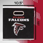 Franklin Sports NFL Atlanta Falcons Collapsible Storage Bin NFL Folding Cube Storage Container Fits Bin Organizers Fabric NFL Team Storage Cubes One Size