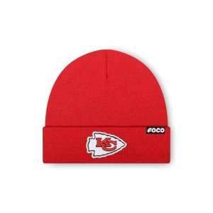 FOCO Men's Kansas City Chiefs NFL Logo Basic Beanie Hat, Team Color