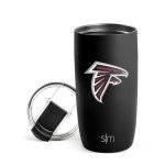 Simple Modern Officially Licensed NFL Atlanta Falcons 16oz Travel Coffee Tumbler with Flip Lid | Stainless Steel Cup | Football Gifts for Men, Women | Voyager Collection | Atlanta Falcons