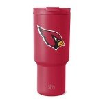 Simple Modern Officially Licensed NFL Arizona Cardinals 30 oz Tumbler with Flip Lid and Straws | Insulated Cup Stainless Steel | Gifts for Men Women | Trek Collection | Arizona Cardinals