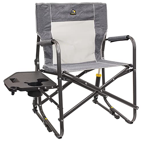 Portable Folding Rocking Chair with Side Table