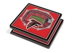 YouTheFan NFL Atlanta Falcons 3D StadiumView Coasters - Mercedes-Benz Stadium, One Size