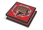 YouTheFan NFL Atlanta Falcons 3D StadiumView Coasters - Mercedes-Benz Stadium, One Size