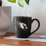Rico Industries NFL Football Arizona Cardinals Alternate 16 oz Team Color Laser Engraved Speckled Ceramic Coffee Mug