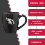 Rico Industries NFL Football Arizona Cardinals Alternate 16 oz Team Color Laser Engraved Speckled Ceramic Coffee Mug