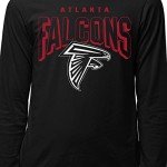 Junk Food Clothing x NFL - Atlanta Falcons - Bold Logo - Unisex Adult Long Sleeve T-Shirt for Men and Women - Size X-Large