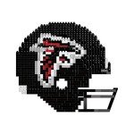 FOCO Atlanta Falcons NFL 3D BRXLZ Puzzle Replica Helmet Set, One Size