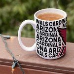 Rico Industries NFL Football Arizona Cardinals 15 oz White Ceramic Coffee Mug