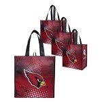 FOCO Arizona Cardinals NFL 4 Pack Reusable Shopping Bag