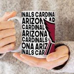 Rico Industries NFL Football Arizona Cardinals 15 oz White Ceramic Coffee Mug