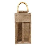Eco-Friendly Jute Wine Bottle Tote Bag