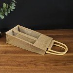 Eco-Friendly Jute Wine Bottle Tote Bag