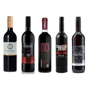 Non-Alcoholic Red Wine Sampler - 5 Bottles 750ml