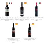 Non-Alcoholic Red Wine Sampler - 5 Bottles 750ml