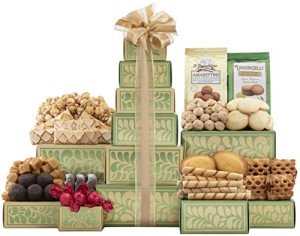Sympathy Wine Gift Basket Tower
