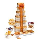 Gourmet Kosher Gift Tower with Snacks and Sweets
